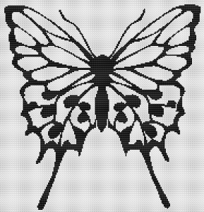Butterfly Silhouette 1 - Pattern and Print