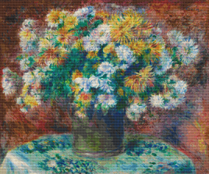 Chrysanthemums - Pattern and Print