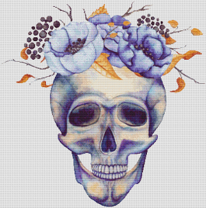 Flower Crowned Skull