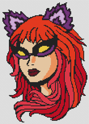 Red-Haired Cat Woman