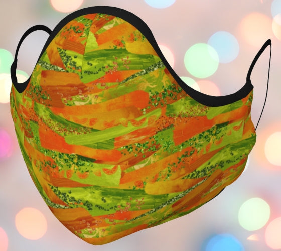 Tropical Orange Face Mask