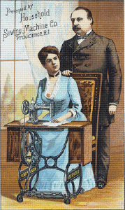 Household Sewing Machines Co. Trading Card - Pattern and Print