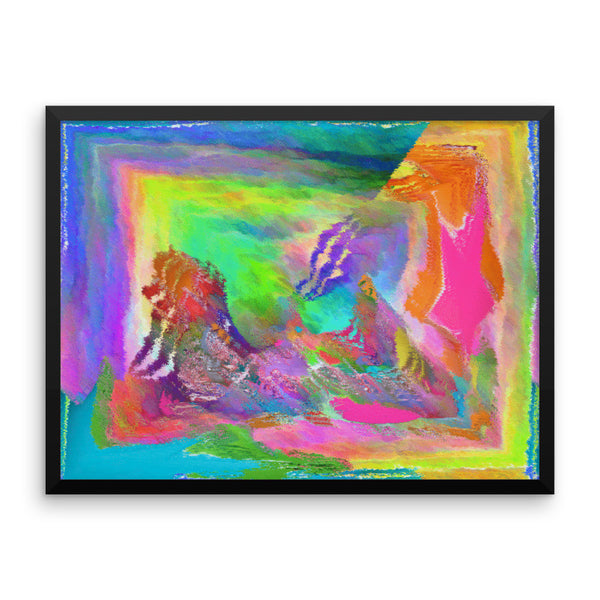 Paint Mix Framed Photo Paper Poster