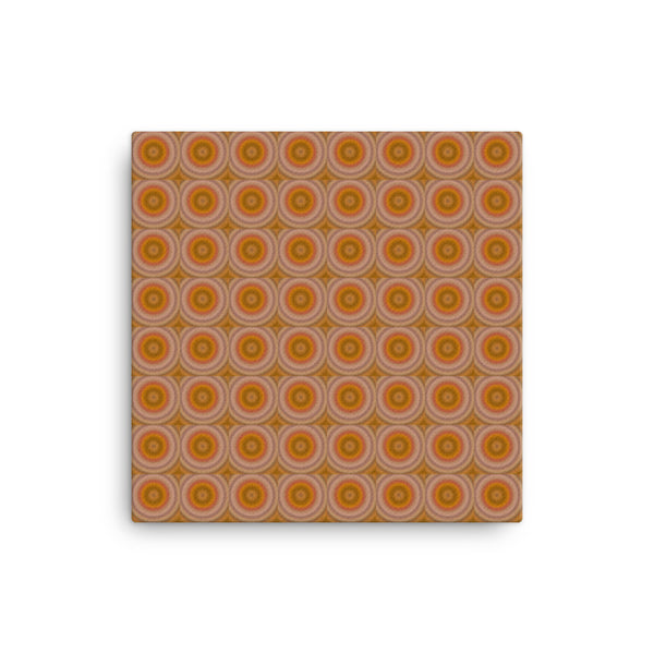 Autumn Dots 12 x 12 Canvas Print - Pattern and Print