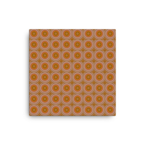 Autumn Dots 16 x 16 Canvas Print - Pattern and Print