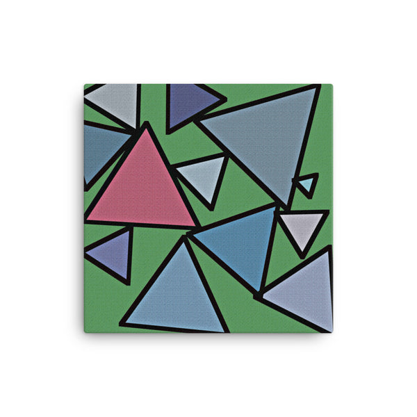 Triangles 16 x 16 Canvas Print