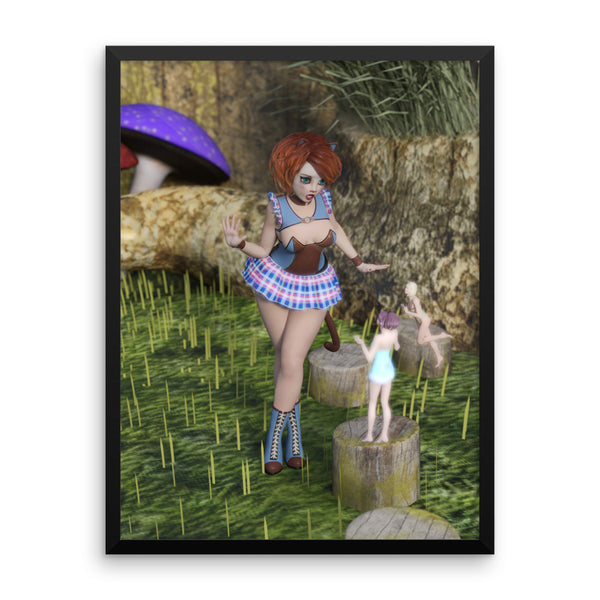 Fairy Encounter Framed Photo Paper Poster