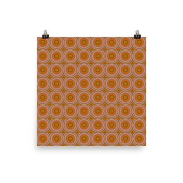 Autumn Dots Matte Poster - Pattern and Print