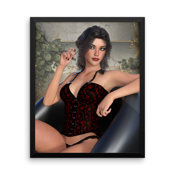 Pin Up 003 Framed Matte Poster