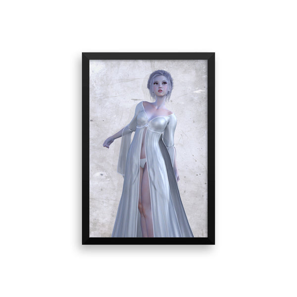 Snowflake Matte Paper Framed poster