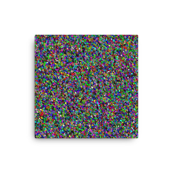 Painter - Black 12 x 12 Canvas Print