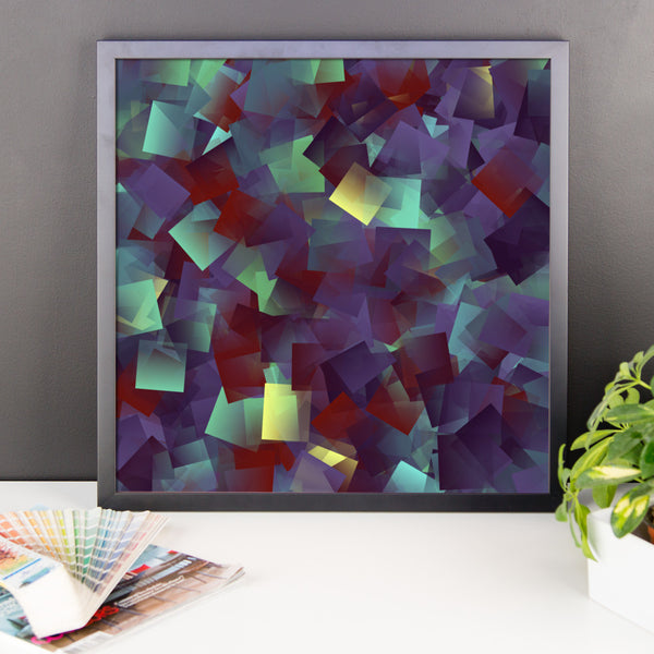 Square Jewels Framed Photo Paper Poster