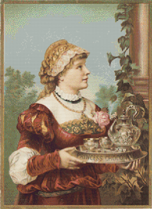 Princess Chocolate Trading Card - Pattern and Print