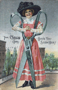 The Clauss Girl Trading Card - Pattern and Print