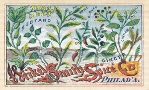 Weikel and Smith Spice Co. Trading Card - Pattern and Print