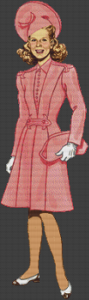 1940s Matching Dress and Coat - Pattern and Print