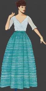 1952 Sybil Connolly Pullover Blouse and Skirt - Pattern and Print