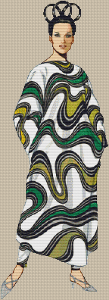 1967 Rudi Gernreich Silk Dress - Pattern and Print