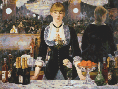 A Bar At The Folies-Bergere - Pattern and Print