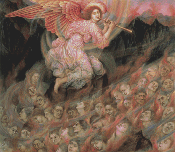 An Angel Piping To The Souls In Hell