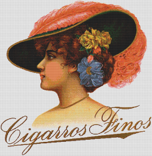 Cigarros Finos Label - Pattern and Print