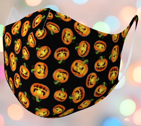 Jack-O-Lanterns Double Knit Mask