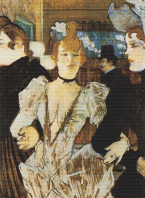 La Goulue Arriving At The Moulin Rouge With Two Women