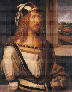 Albrecht Durer Self Portrait - Pattern and Print