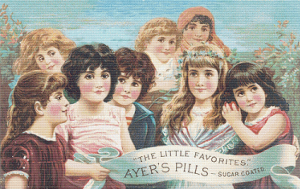 Ayer's Pills Trading Card - Pattern and Print