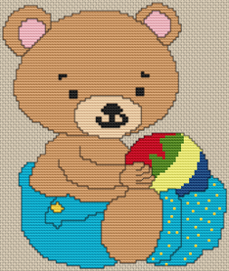 Baby Boy Bear - Pattern and Print