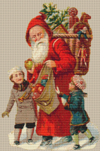 Basket Santa - Pattern and Print