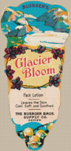 Buerger's Glacier Bloom Label - Pattern and Print