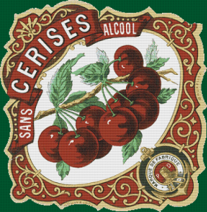 Cerises Vintage Label - Pattern and Print