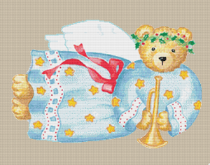Country Bear Angel - Pattern and Print