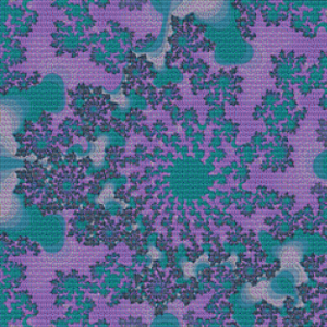 Dark Purple Fractal - Pattern and Print