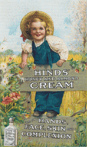 Hinds' Honey and Almond Cream Trading Card - Pattern and Print