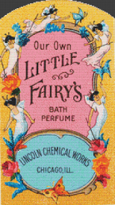 Little Fairy's Bath Perfume Label - Pattern and Print