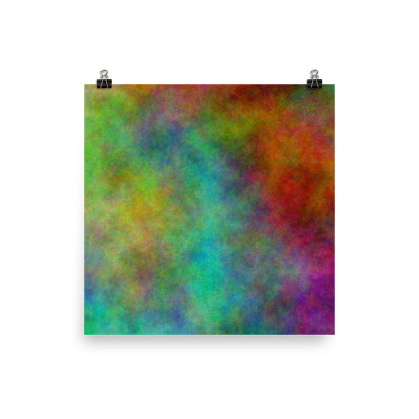 Colorful Space Photo Paper Poster - Pattern and Print