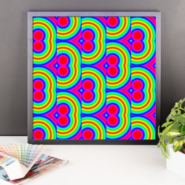 70s Throwback Framed Matte Poster - Pattern and Print