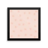 Peach Flowers Framed Photo Paper Poster