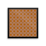 Autumn Dots Framed Matte Poster - Pattern and Print