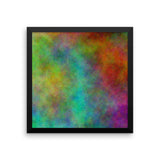 Colorful Space Framed Matte Poster - Pattern and Print