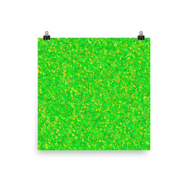 Painter - Green Photo Paper Poster - Pattern and Print