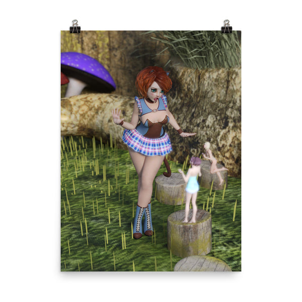 Fairy Encounter Photo Paper Poster