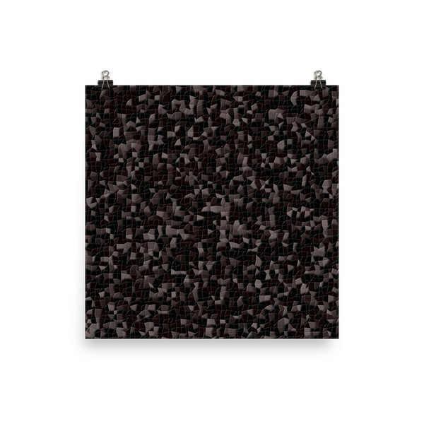 Black Licorice Photo Paper Poster - Pattern and Print