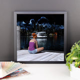 City Lights Framed Photo Paper Poster - Pattern and Print