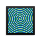 Comic Swirl Framed Photo Paper Poster - Pattern and Print