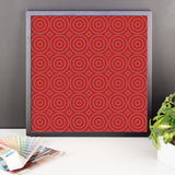 Circle Round Framed Photo Paper Poster - Pattern and Print