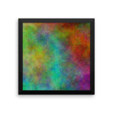 Colorful Space Framed Matte Poster - Pattern and Print