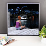 City Lights Framed Photo Paper Poster - Pattern and Print